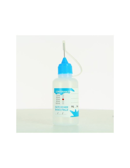 30ml nåleflaske med label